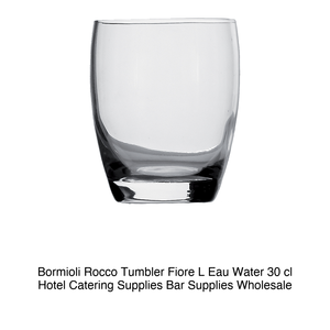 แก้วน้ำลายดอกไม้ L'Eau ขนาด 30 ซล. ยี่ห้อ Bormioli Rocco สูง 10 ซม. เส้นผ่านศูนย์กลาง 7.4 ซม. - Product Image 2