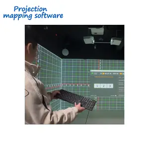 Projection Mapping Software System Kit For Outdoor 3D House Projector Mapping And Outdoor Projection Screen For Building