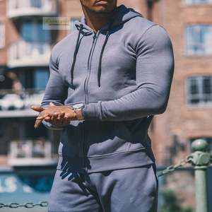 Customized Logo Design <b>Embroidery</b> Printed Long Sleeve Winter Casual Sports Wear Cotton Material Pullover Man Tracksuits <b>Sets</b> - Product Image 3