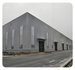 Estructura <span class=keywords><strong>de</strong></span> Acero Ligero Prefabricada <span class=keywords><strong>de</strong></span> Bajo Costo en China, Taller Industrial y Almacén con Materiales <span class=keywords><strong>de</strong></span> Construcción - Product Image 1