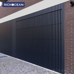 Villa 4 Portes <span class=keywords><strong>de</strong></span> <span class=keywords><strong>garage</strong></span> en aluminium moussé à 4 panneaux <span class=keywords><strong>Porte</strong></span> <span class=keywords><strong>de</strong></span> <span class=keywords><strong>garage</strong></span> sectionnelle roulante à glissière pour les maisons - Product Image 1