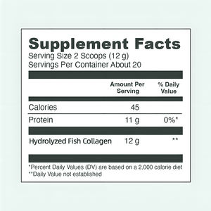 ผงคอลลาเจนผลิตภัณฑ์เสริมอาหารเพื่อผิวขาวเพิ่มความขาวให้ผิวคอลลาเจนเปปไทด์ผงโปรตีนจากทะเลฉลากส่วนตัว - Product Image 2