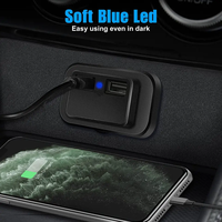 Double port USB QC3.0 et USB C Prise de courant pour chargeur rapide de voiture pour RV BUS