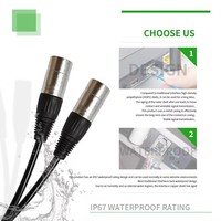 Connecteur EtherCON XLR professionnel pour câble Ethernet réseau audio-vidéo RJ45 Cat5e Cat6 Ethercon