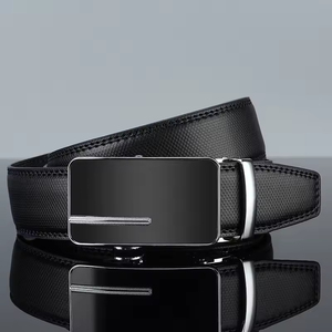 Cinturón Personalizado <span class=keywords><strong>de</strong></span> Estilo <span class=keywords><strong>de</strong></span> Negocios <span class=keywords><strong>para</strong></span> <span class=keywords><strong>Hombre</strong></span> con Correa <span class=keywords><strong>de</strong></span> <span class=keywords><strong>Cuero</strong></span> Negro y Hebilla Automática, Faja <span class=keywords><strong>para</strong></span> Jeans - Product Image 2