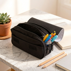 Estuche de Lápices de Doble Capa Sublimable, Bolsa de Cosméticos Personalizable, Bolsa de Almacenamiento Multibolsillos para la Escuela, Oficina y Viajes - Product Image 5