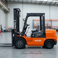 Forklift Diesel 4x4 SAFER CPCD20 CPCD30 Mesin Isuzu Forklift Internal Combustion Tinggi Angkat 3-6m untuk Pabrik Industri