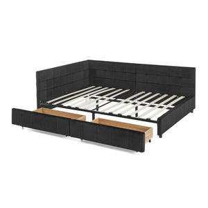 Juego de Sofá Cama Convertible Tapizado con Almohadones y Respaldo Cómodo para Dormitorio o Sala de Estar - Product Image 6