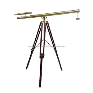 Télescope nautique à Double canon en laiton Antique, Style décoratif de créateur - Product Image 1