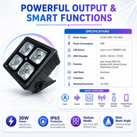 Projecteurs LED RGBWAUV à haute luminosité, étanches, alimentés par batterie, pour extérieur, IP65, pour clubs et fêtes
