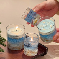 Großhandel Bestseller Wohnraumdekoration Rauchfreie Umweltfreundliche Aromatherapie-Kerzen Geschenkset Gelwachs Thanksgiving Weihnachten