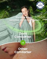 Couette et couverture ultra douces et rafraîchissantes en bambou tissé moderne Arc-Chill pour les personnes qui ont chaud la nuit en été