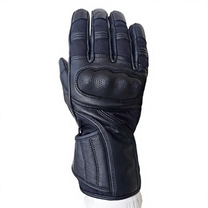 High Quality Cow Hide Short Motorbike Gloves New Model 2021 Water Resistant Hand Grips Full Finger Breathable - Product Image 1