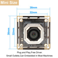 ELP 5MP 30FPS modul kamera USB fokus otomatis IMX335 modul Webcam CMOS warna tertanam dengan tanpa lensa distorsi untuk PC Raspberry PI