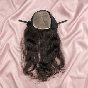 Hot Product Natural <b>Wavy</b> Cap <b>Wig</b> 100% Vietnamese Human Hair High Resilience Natural Flow Double Drawn - Product Image 2
