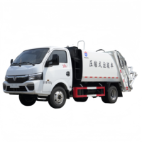 Nouveau camion compacteur à chargement arrière Dongfeng 4x2 5CBM Euro VI, véhicule de collecte des déchets à chargement hydraulique automatique