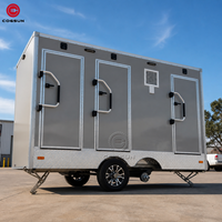 Cogsun 2026 Design Restroom Trailer with Toilet Luxury Mobile Portable Outdoor Restroom Toilet