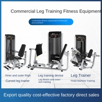 Appareil de musculation en acier pour cuisses (intérieures/extérieures), hanches et jambes, incontournable, double fonction : extension, flexion, adduction, abduction assises