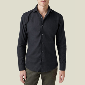 Hot Bán Dài Tay Áo Tre Mens Áo Sơ Mi, Vải Lanh Thoáng Khí Áo Sơ Mi Sang Trọng Người Đàn Ông Thiết Kế Áo Sơ Mi Cho Nam Giới/ - Product Image 6