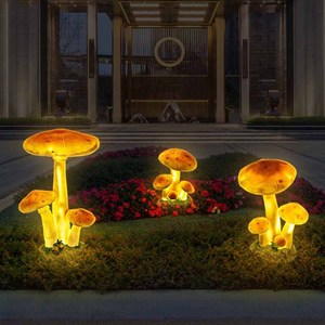 Lámpara LED con Forma de Hongo, Luz Solar de Resina para Jardín, Patio, Camino, Decoración de Paisaje - Product Image 1