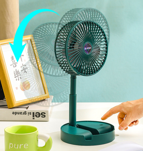 Venta caliente regalo 3 velocidades USB recargable ajustable plegable portátil mesa escritorio ventilador escritorio USB ventilador - Product Image 3