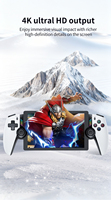 Consola de Juegos Portátil M28 con Pantalla Grande de 7.1 Pulgadas, Android 13, Reproductor de Videojuegos Retro para PSP PS2, Regalo
