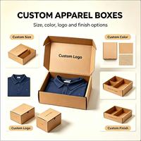Boîte d'emballage pour vêtements de haute qualité, logo personnalisé, boîte d'expédition en papier kraft ondulé, boîtes cadeaux en papier recyclables pour chemises