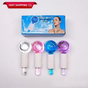 Sentrymed Hot Bán Pha Lê Ice Hockey Năng Lượng Mặt Massage Vẻ Đẹp Mắt Massager Quả Cầu Con Lăn Nước Sóng Kính Bóng