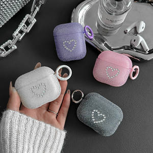 เคสหูฟังสำหรับ airpods 4พร้อมตะขอเกี่ยวสายเพชรสีลูกกวาดแวววาวสำหรับ airpopds Pro 2ND - Product Image 3