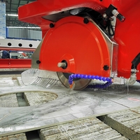 Cortadora de Piedra Multifuncional Hualong Automática con Caja de Engranajes CNC Italiana, Motor y Rodamientos de Seguridad Reforzada para Cuarzo