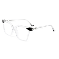 Montures optiques en acétate de luxe de haute qualité Montures de lunettes rectangulaires rétro Lunettes unisexes à lunette Commandez en ligne