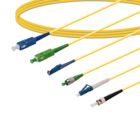 Alto rendimiento SC FC LC ST APC UPC G652D G657A Modo único Multimodo Simplex Duplex 3,0mm LSZH/PVC Cable de conexión de fibra óptica