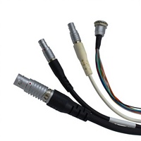 Connecteur circulaire Push-Pull autobloquant FGG Série B 00/0B/1B/2B, bornes multi-contacts en cuivre plaqué or, diamètre 7/9/12/15 mm