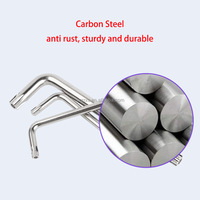 Clé Torx double usage en forme de L T6/T8/T10/T15/T20/T25/T30 en acier au carbone nickelé, qualité DIY, système métrique, personnalisable OEM