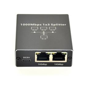 Pemisah Jaringan Gigabit 1 -2 Pembagi Kabel Ethernet RJ45 Penggunaan Internet Kecepatan Tinggi 1000Mbps - Product Image 3