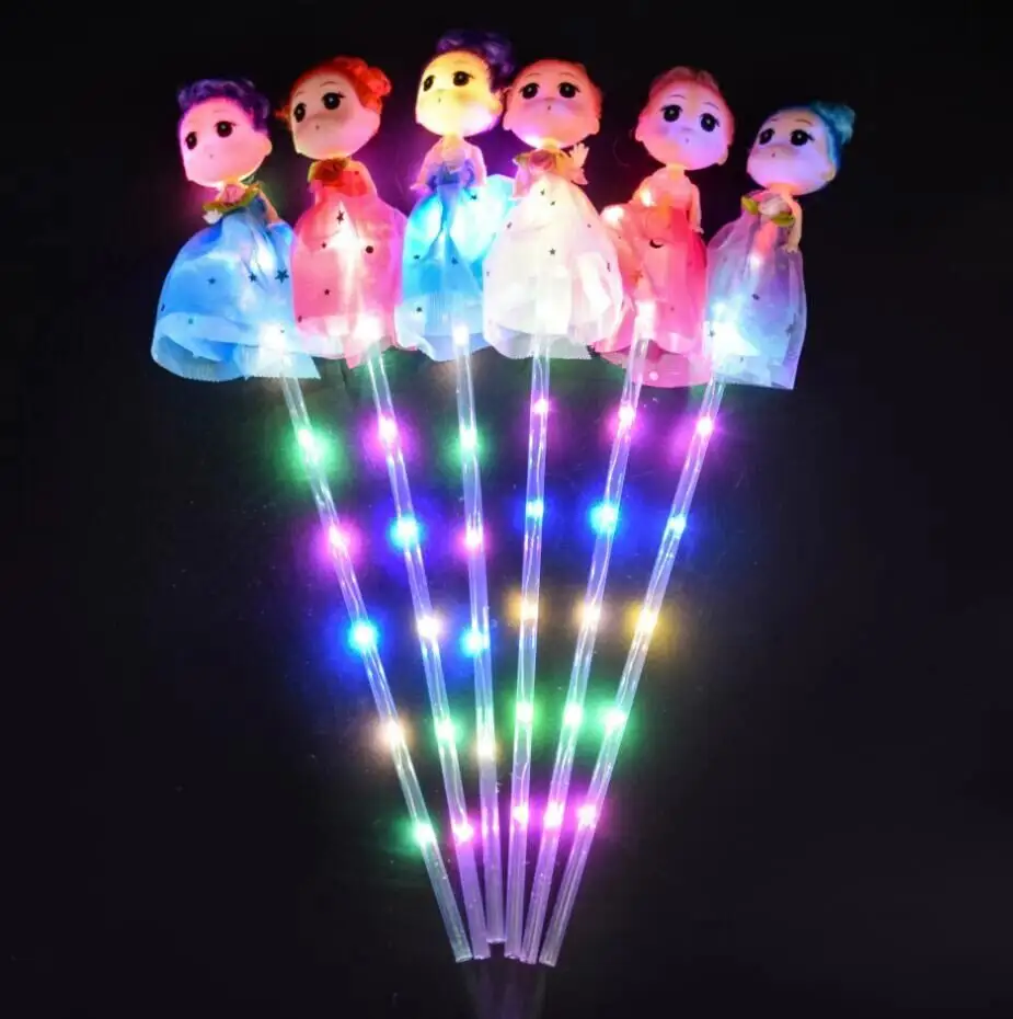 2020 new LED Flashing Sticks Light Glowing Fairy Wand Kids Toys Concert Cheering Props Glow Party Parade led glow stick