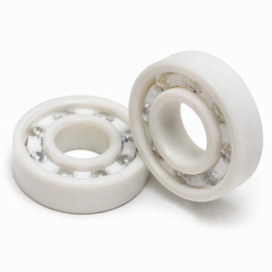 Roulements à billes en plastique blanc POM PP légers et autolubrifiants 6000, 10x26x8mm, billes en verre pour équipements alimentaires et chimiques - Product Image 1