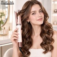 RUCHA Curler Rambut Otomatis dengan Fungsi Udara Dingin PTC Pemanas 32mm Iron Rotasi Otomatis