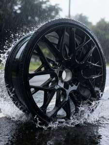 Neue Geschmiedete Aluminiumlegierung Schwarz-Silber Konkave Autofelgen 16-19 Zoll 4x100 5x114.3 Universelle Passform - Product Image 6