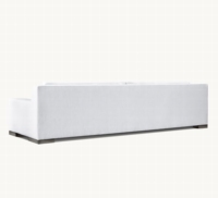 Canapé d'angle rectangulaire moderne de luxe personnalisable, garnissage en tissu et éponge, idéal pour hôtels et villas, une place