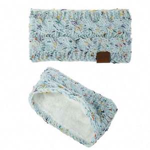 Factory Hot Selling Sports Face Wash Yoga Elastic Headwear Wide Edge Knitted Cross Women <strong>Headband</strong> - Product Image 3