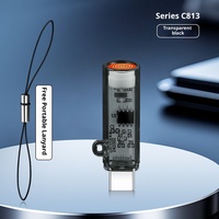 Allume-cigare en plastique rechargeable USB de type C-Sauvegarde silencieuse sans fil avec conception coupe-vent