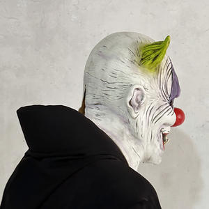 Mal <span class=keywords><strong>Joker</strong></span> Masque Halloween Carnaval Fête Horreur Tueur Clown Masques En Latex Effrayant LED Yeux Clown Masque Tête Couverture Cadeau De Vacances - Product Image 6