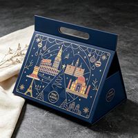 Sac en papier rigide magnétique pliable écologique personnalisé avec revêtement, boîte d'emballage pour cosmétiques