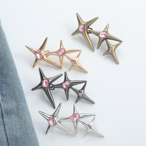 Cross-shaped waist-cinching <b>buttons</b>, detachable, nail-free, sewing-free, waist-cinching <b>buttons</b> for jeans, alteration to - Product Image 2