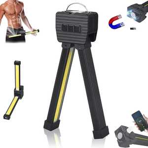 Лампа для спортзала <span class=keywords><strong>180</strong></span> градусов складывающаяся Магнитная Рабочая лампа 7-я передача затемнения USB Перезаряжаемый Power Bank - Product Image 1