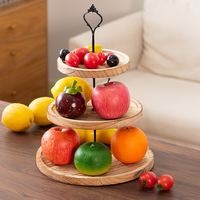 Support à dessert créatif de style européen, plateau à gâteau à double/triple étage, plateau décoratif en bois pour table à dessert, support à gâteau