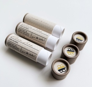 Tube de déodorant en papier écologique, conteneur pour cosmétiques, tube en papier pour blush, tube en carton biodégradable, tube en papier kraft pour baume à lèvres - Product Image 4