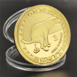 Moneda Conmemorativa Divertida de Perro, Moneda de Oro de la Suerte, Monedas Talladas Conmemorativas, Colección de Monedas, Regalo para Niños - Product Image 1