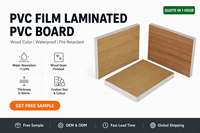 Panneau PVC effet bois pour meubles et décoration intérieure